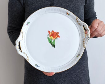 Bandeja de porcelana Herend - Serie Herend Hungría Kitty Porcelana fina de China, regalo de porcelana de plato herend