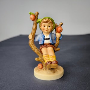 Vintage Goebel Hummel Figurine # 142 3/0  Apple Tree Boy- Germany Collectible Porcelain figurines gift idea- Vintage Porcelain Art Hummel
