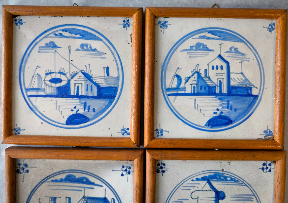 Antique 18th Century Delft Tile - Blue and White Tiles - Dutch Pottery ...