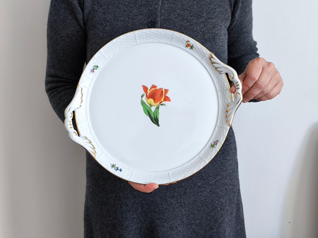 Herend Hungary ハンガリー製 高級ハンドメイド皿 Herend Porcelain Tray - Herend Hungary Kitty Series Fine China