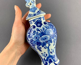 【希少美品】オランダ　ロイヤル　デルフトブルー　花瓶 ヴィンテージ ロイヤルデルフトブルー 花瓶 1943年 - De Porceleyne