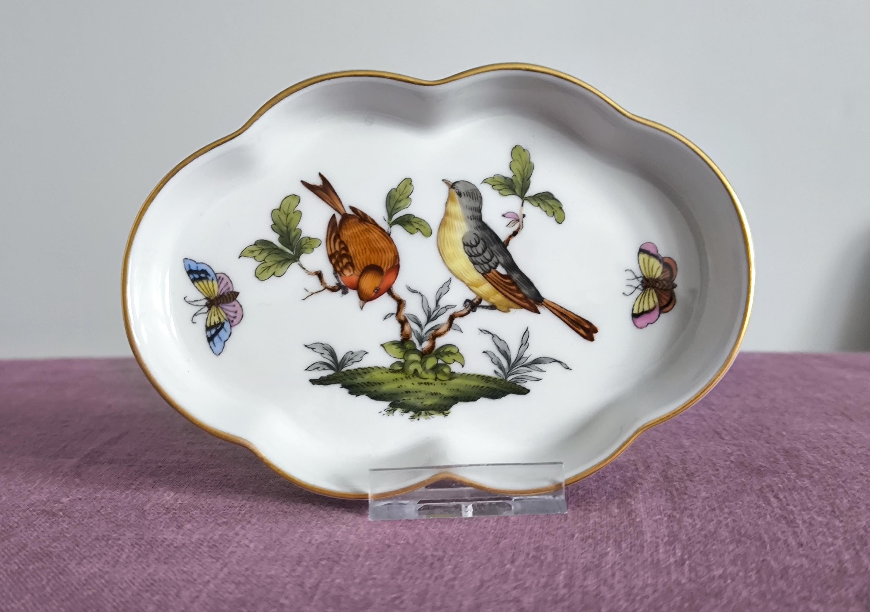 Herend Hungary Hand Painted Porcelain - Vintage Etsy Queen