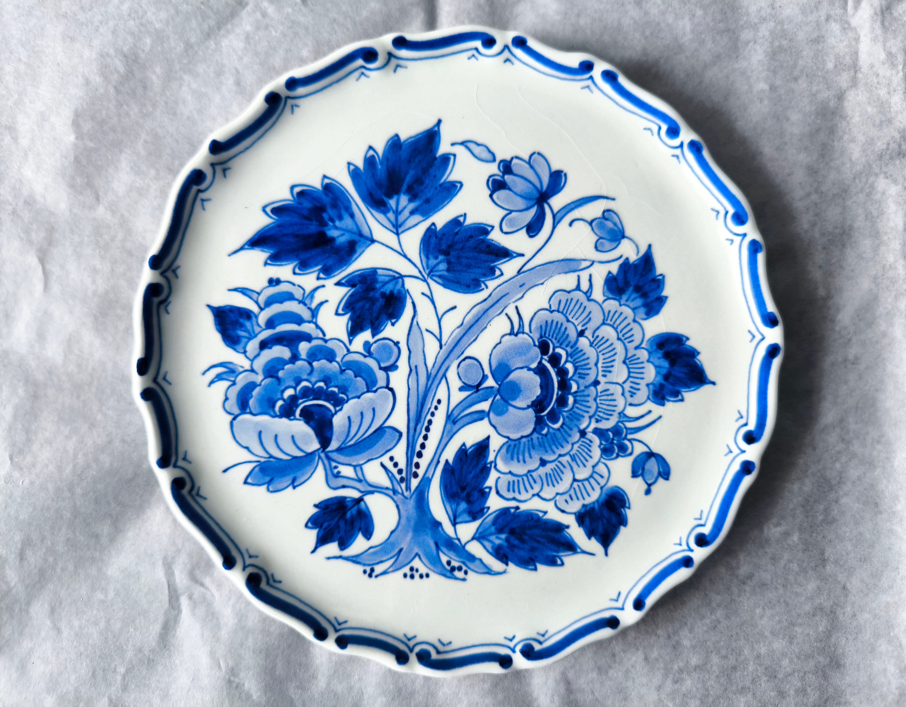Royal Delft Blue Handpainted Plate 1976 - Collectible