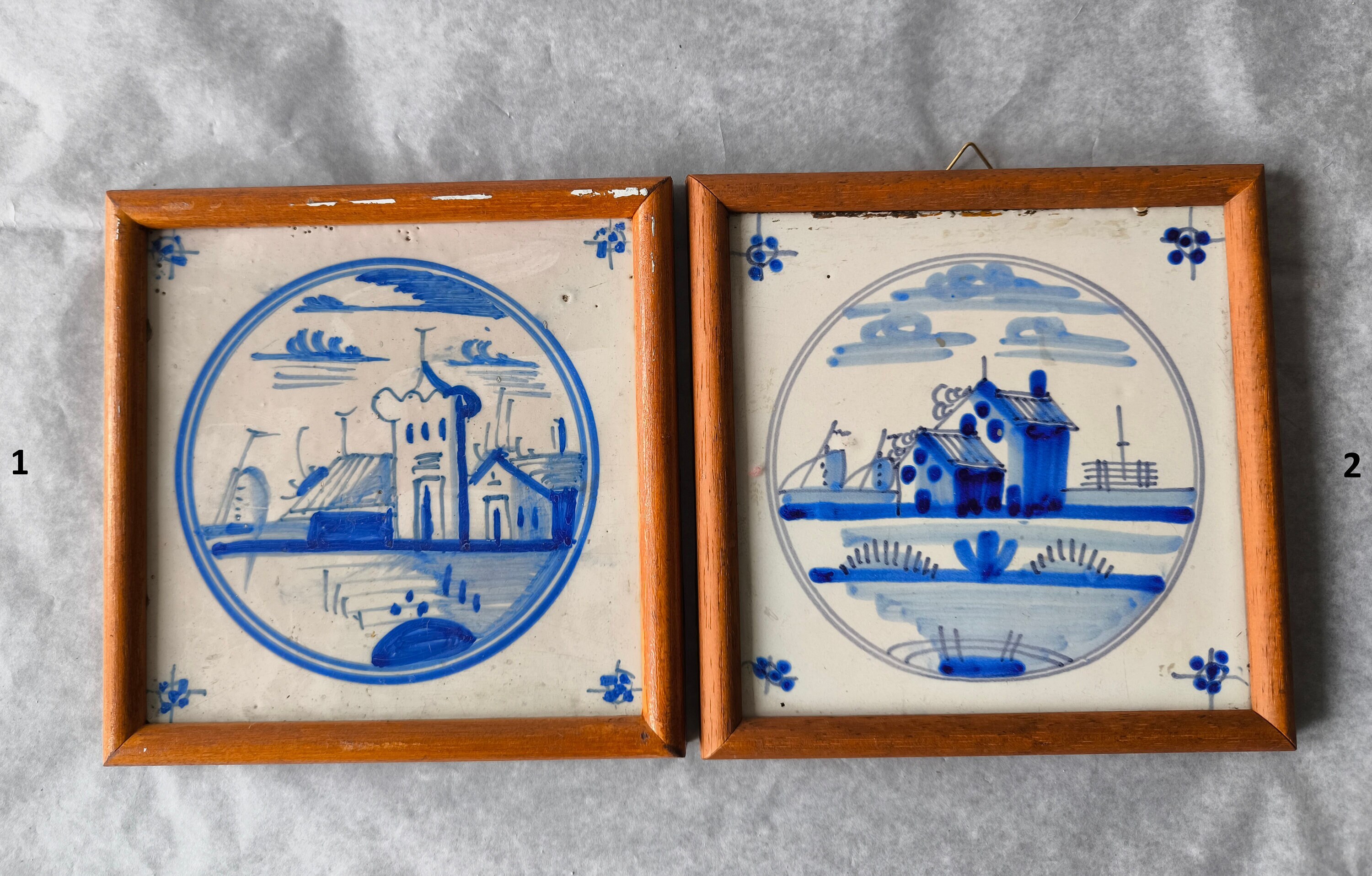 Antique 18th Century Delft Tile - Blue and White Tiles - Dutch Pottery ...
