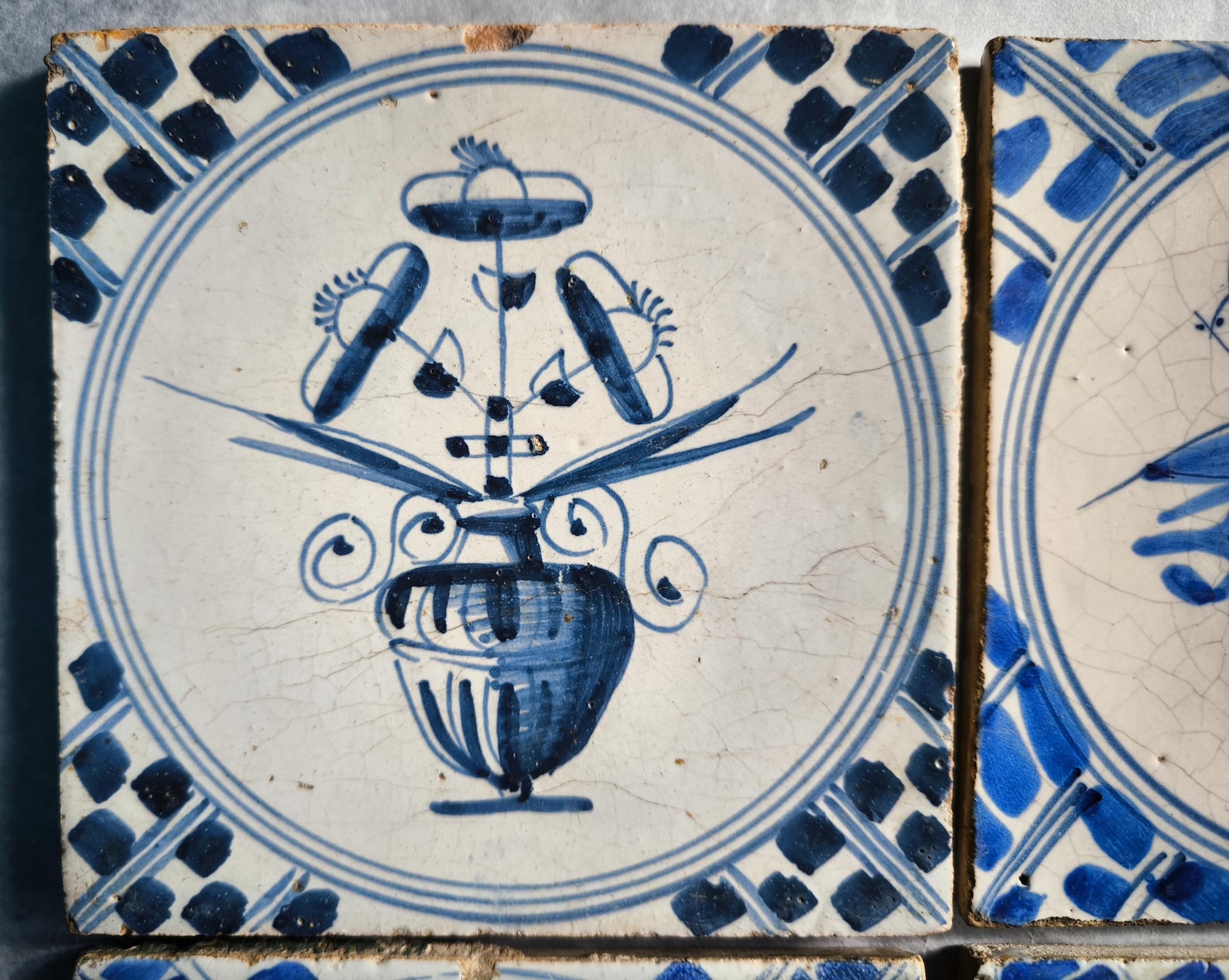 Antique 18th Century Delft Tile - Blue and White Tiles - Dutch Pottery ...