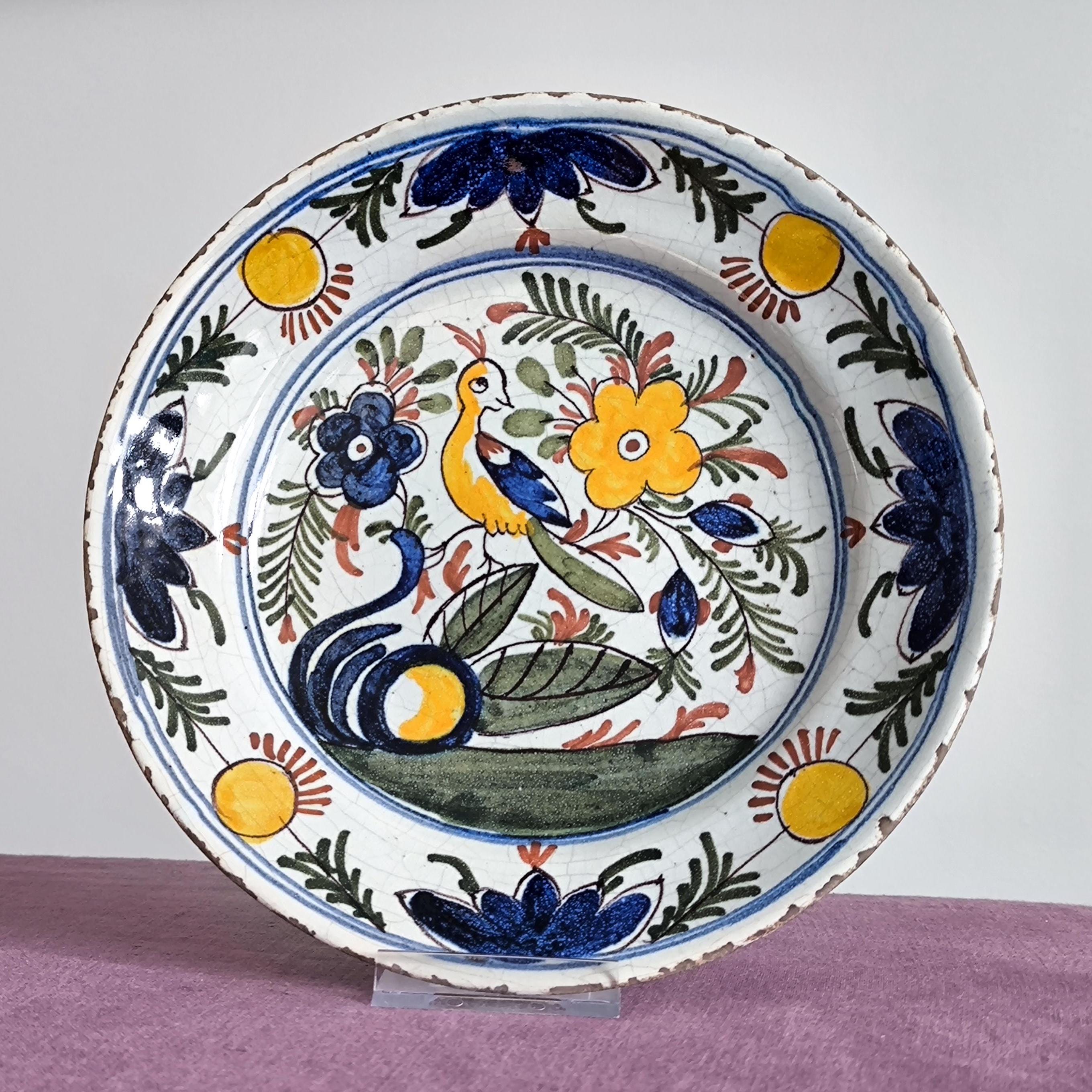 Delft Polychrome Antique Plates - Etsy Canada