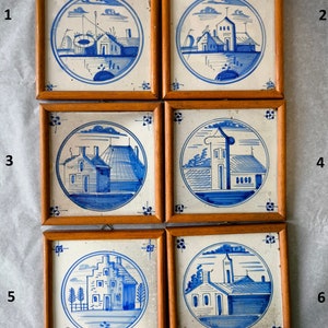 Antique 18th Century Delft Tile - Blue and White tiles - Dutch Pottery - Holland Blueware Ceramic Tile - Handmade tile