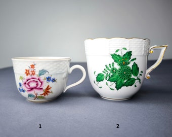 1 x Herend Coffee / Espresso Cup, Herend Hungary Fine China Porcelain Coffee Cup - herend cup porcelain gift