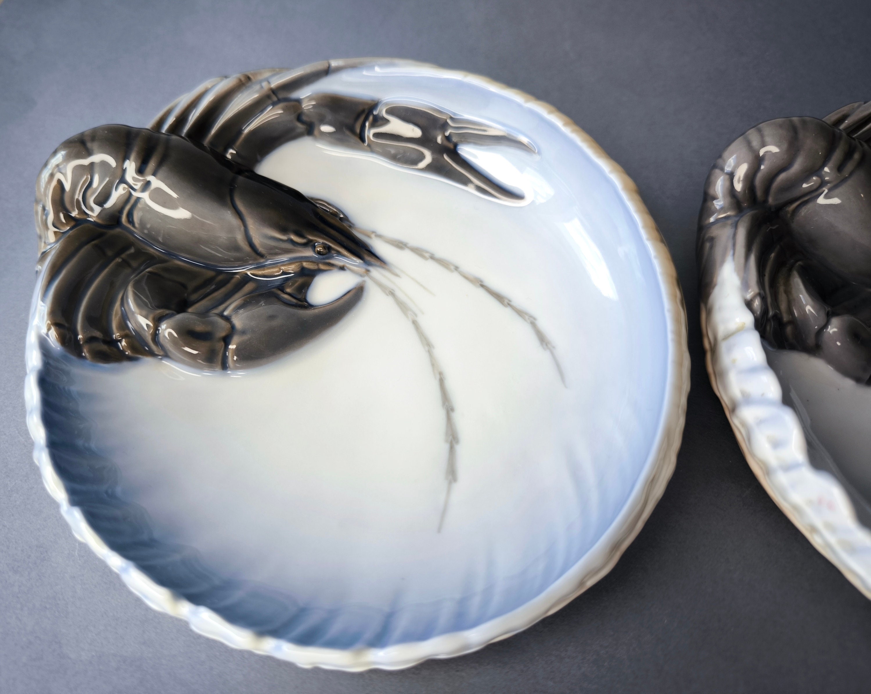 ヴィンテージ ロイヤル コペンハーゲン ザリガニ 磁器皿 - エリック