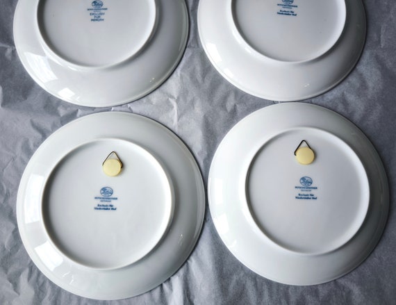 HUTSCHENREUTHER MIDI DINNER PLATE 5枚セット 5 Christmas Plates Hutschenreuther Exclusiv Für Niederthaler Hof