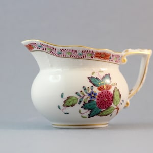 Herend Creamer, Herend Hongarije Fine China Porcelain Apponyi Multicolor, Creamer, fijne porseleinen geschenken- HEREND-porselein