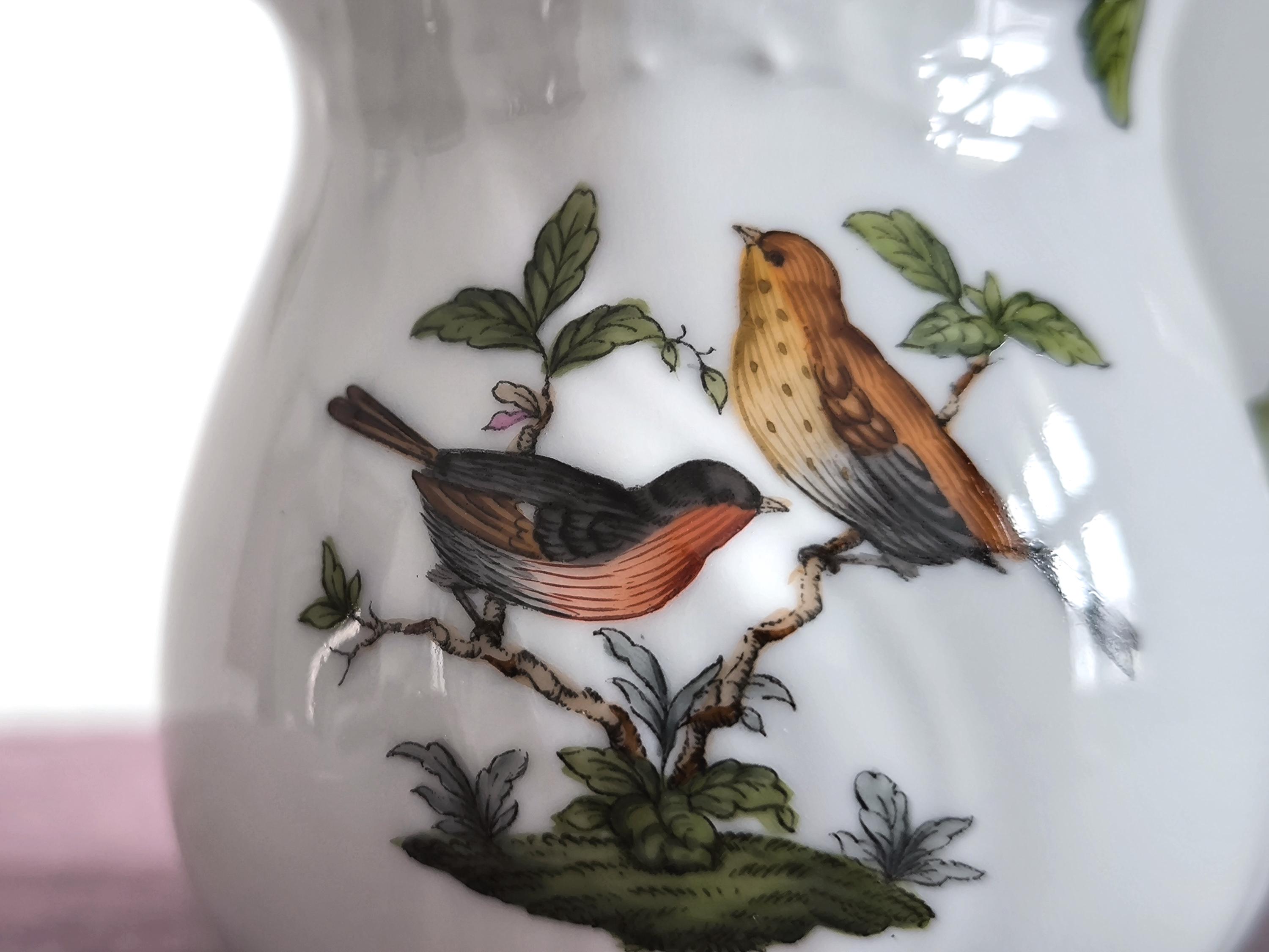 Herend Rothschild Creamer, Herend Hungary Fine China Porcelain