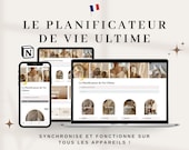 Planificateur de Vie Notion Planificateur Personnel Numérique esthétique Modèle Tout en un Notion Calendrier Numérique TDAH Planificateur