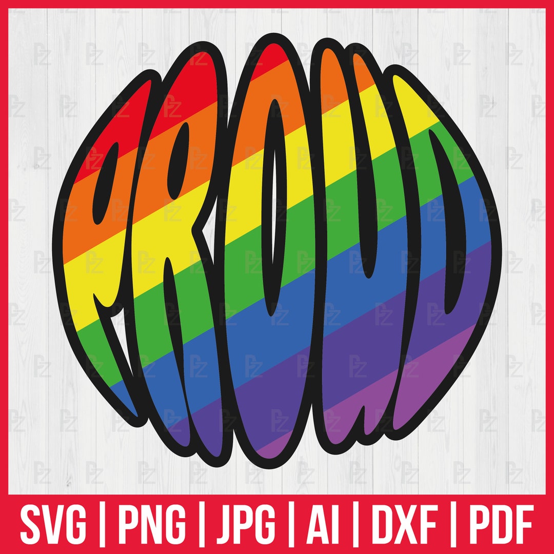 Rainbow Love Svg, Proud Month Svg, Lgbtq Svg, Gay Pride Svg, Dxf, Svg ...