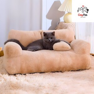 Luxury Cat Sofa Bed, Cat bed, Dog bed, Plush pet bed, cat gift, handmade pet bed, pet furniture, cat house, pet bedding