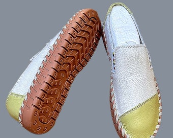 Zapatos descalzos de cuero para hombres y mujeres, zapatos minimalistas hechos a mano con caída cero, zapatos personalizados, verde