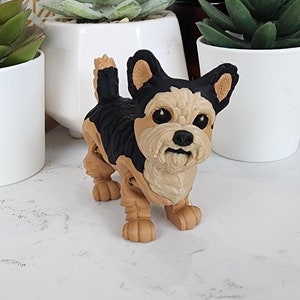 Yorkshire Terrier (Yorkie) Flexi Toy Figure!