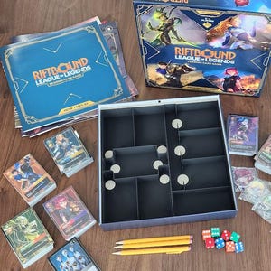 Riftbound Proving Grounds Box Insert Organizer, Easy Dividers, Dense Packing, NO MORE MESS!