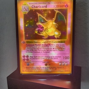 Boîte lumineuse pour cartes du JCC Lithophane (Pokemon/MTG/Yu-Gi-Oh!/Lorcana/Sports)