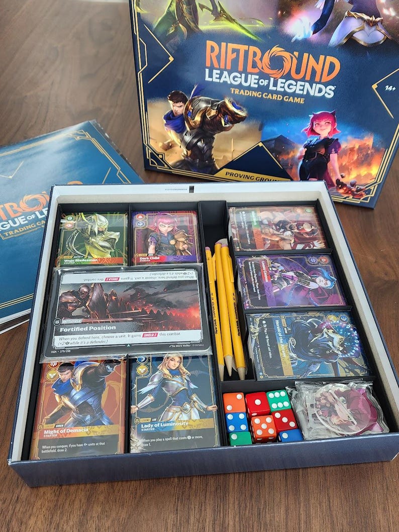 Riftbound Proving Grounds Box Insert Organizer, Easy Dividers, Dense ...