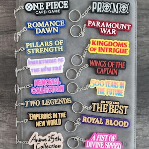 One Piece Tcg Sets Binder Pull Tags Schlüsselanhänger Etiketten Sammlung OPCG The Card Game Boosters Extra Charm