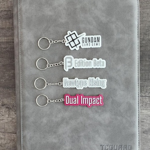 Gundam Card Game TCG Binder Tag Keychain Zipper Pull Organization Labels Beta Collection Trading 3D Printed