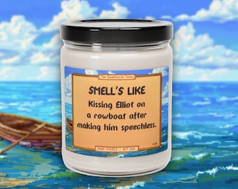 Elliot Candle | Kissing on a rowboat | Poetry | Stardew Valley Gift | Game Inspired Candle | Stardew Valley Heart Event | Vegan Soy Wax 9oz