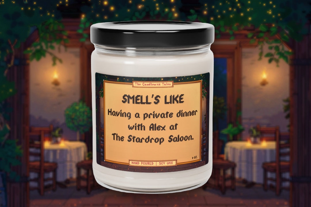 Alex Candle | Private Dinner at the Stardrop | Stardew Valley Gift ...