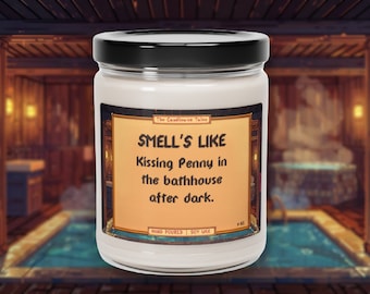 Penny Candle | Kissing in the bathhouse | Stardew Valley Gift | Game Inspired Candle | Stardew Valley Heart Event | Vegan Soy Wax 9oz