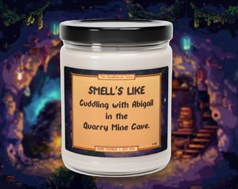 Abigail Candle | Cuddling in the Quarry Mine | Stardew Valley Gift | Game Inspired Candle | Stardew Valley Heart Event | Vegan Soy Wax 9oz