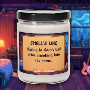 Sam Candle | Kissing in Sam's Bed | Stardew Valley Gift | Game Inspired Candle | Stardew Valley Heart Event | Vegan Soy Wax 9oz