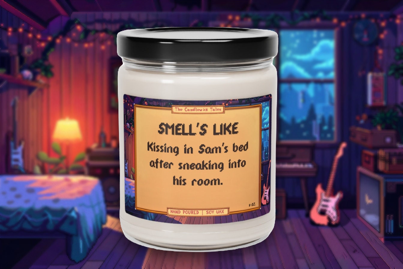 Sam Candle Kissing in Sam's Bed Stardew Valley Gift Game Inspired