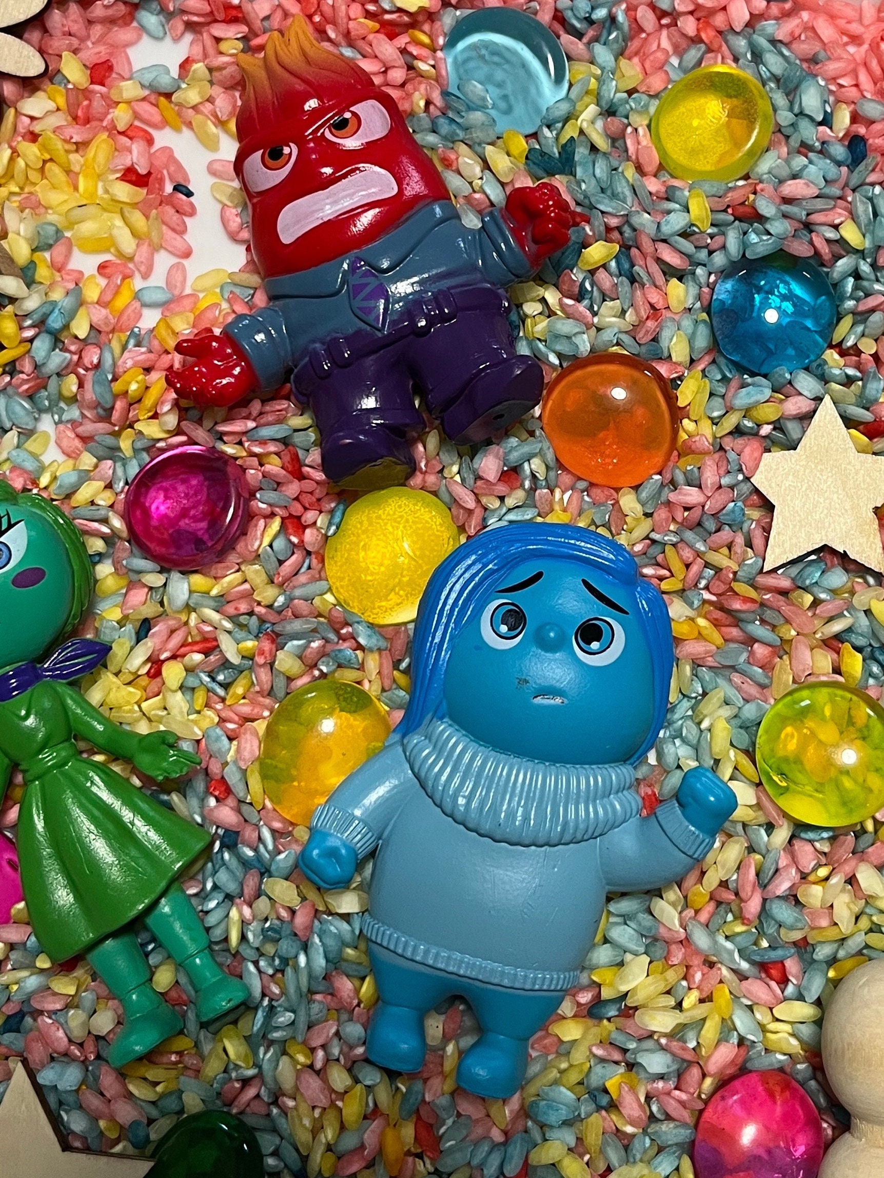 Inside Out 2 Sensory Bin and Book, Rainbow Busy Box Montessori Toddler ...