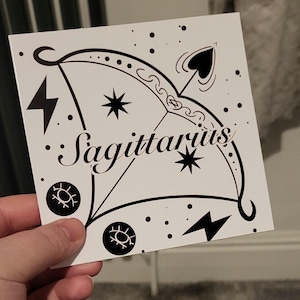 Carta del segno zodiacale Sagittario