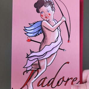 Cupid J'adore Valentins- / Gruß- / Jubiläumskarte