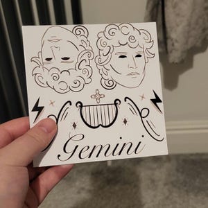 Carta del segno zodiacale Gemelli