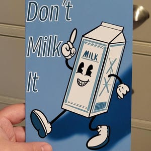 Carte « Don't Milk It » de Guérir bientôt