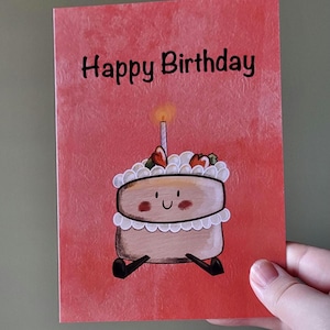 Jolie carte « Joyeux anniversaire » pour gâteau