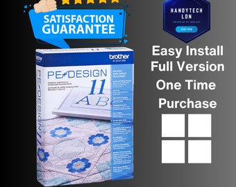 PE Design 11 Sewing and Embroidery Software - Full Version for Windows Pe-Design Bundle