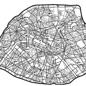 Carte Paris I Paris map