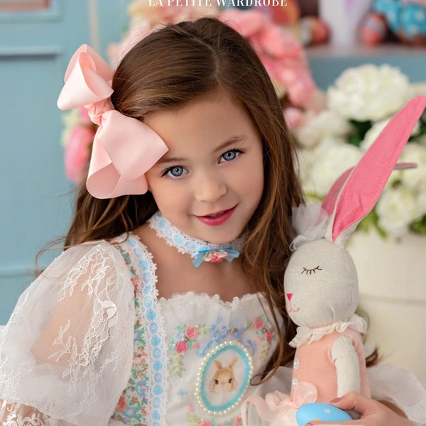 Easter Dress for Girls, Bunny Dress, Easter Custome, Girls Dress, Sky Blue Dress, Children Dress, Photoshoot Dress, Outfit for Children