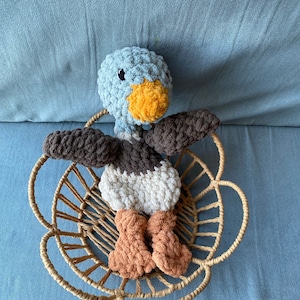 Custom crochet mallard lovey