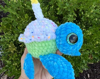 Gehäkelte Cupcake Schildkröte - auf Bestellung