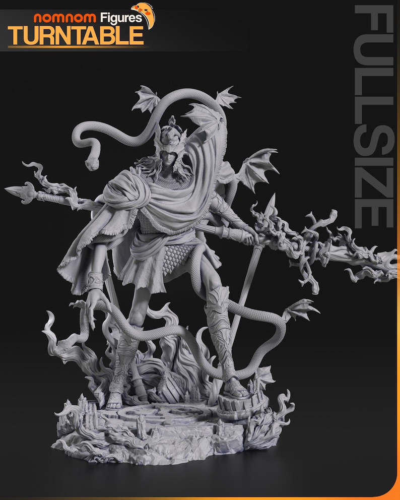 The Demigod Who Impales Resin Printed Model - Nomnom Studios - Etsy