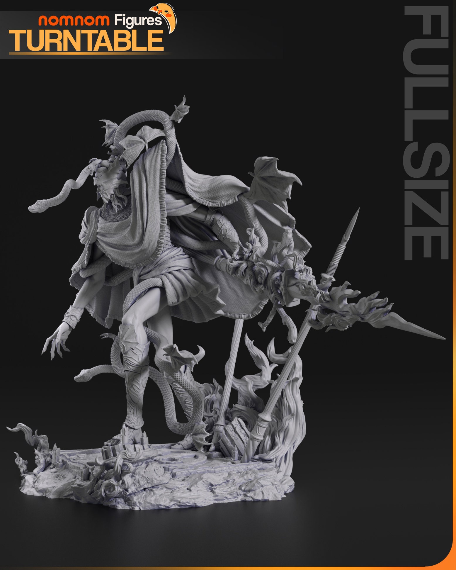 The Demigod Who Impales Resin Printed Model - Nomnom Studios - Etsy