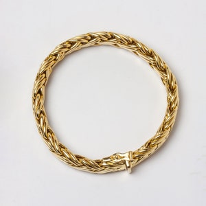 18 Karat Gold Woven Bracelet