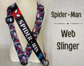 Disney Spider-Man Pin Trading Lanyard- Adjustable Crossbody Strap-Choose your Spider-Man Pattern