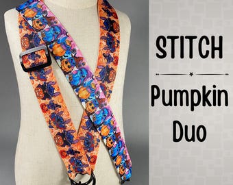 Disney Stitch Halloween Pin Trading Lanyard – Adjustable Crossbody Lanyard, 2 Styles