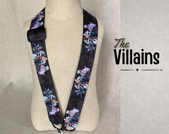 Disney Villains Pin Trading Lanyard – Halloween Adjustable Crossbody Lanyard