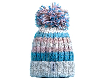 Luxury Super Sherpa Fleece Lined Reflective Bobble Hat - Transgender